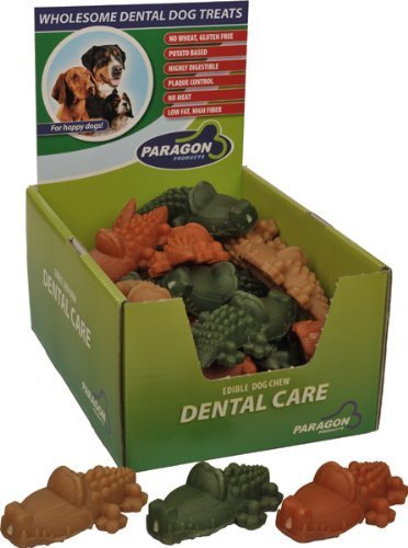 Whimzees Alligator Oral Health with Alfalfa Extract Natural Dental Dog Treats Large - 30 Count