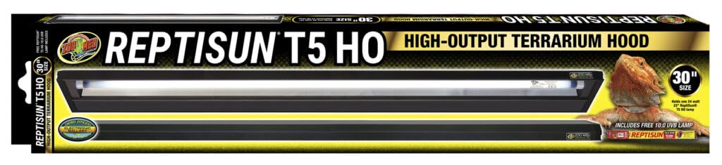 Zoo Med Laboratories ReptiSun T5 High-Output UVB Terrarium Light Fixture and Hood 30 Inch