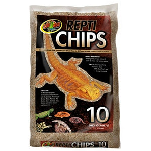 Zoo Med Laboratories Repti Chips Natural Aspen Wood Reptile Substrate - 10QT