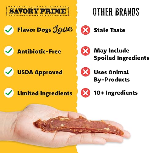 Savory Prime Naturals Farm-Raised Duck Breast Jerky Dog Treats