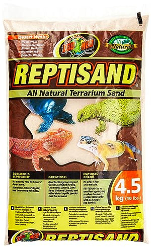 Zoo Med Laboratories ReptiSand for Terrarium or Reptiles - Desert White - 20 Lbs