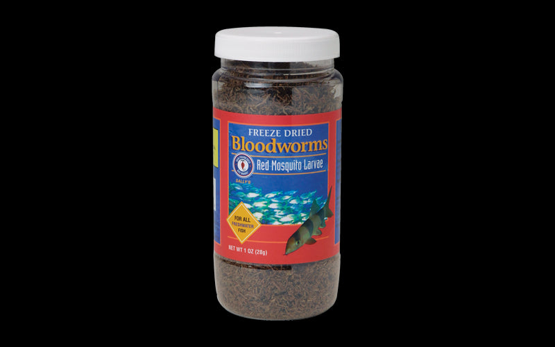 San Francisco Bay Brand Bloodworms Freeze-Dried Freshwater Fish Food 1 Ounce