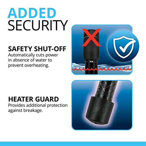 Fluval T200 T-Series Submersible Digital Aquarium Water Heater - 200 Watt - Up To 65 Gallons