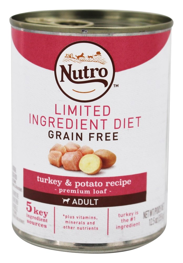 Nutro Grain-Free Limited Ingredient Premium Loaf Turkey and Potato Adult Canned Dog Food - 12.5 Oz - Case of 12 Default Title