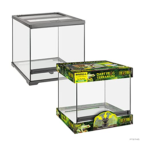 Exo Terra Dart Frog Front Opening Terrarium - L:18 X W:18 X H:18 Inches