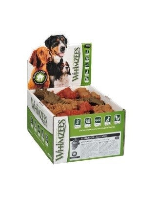 Whimzees Alligator Oral Health with Alfalfa Extract Natural Dental Dog Treats Medium - 65 Count