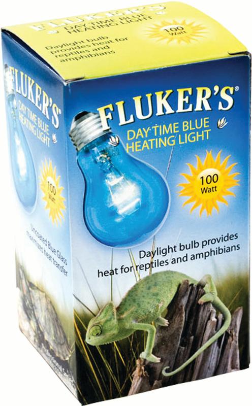 Fluker's Incandescent UVA Blue Daylight Heating Bulb for Reptiles and Amphibians 100 Watt