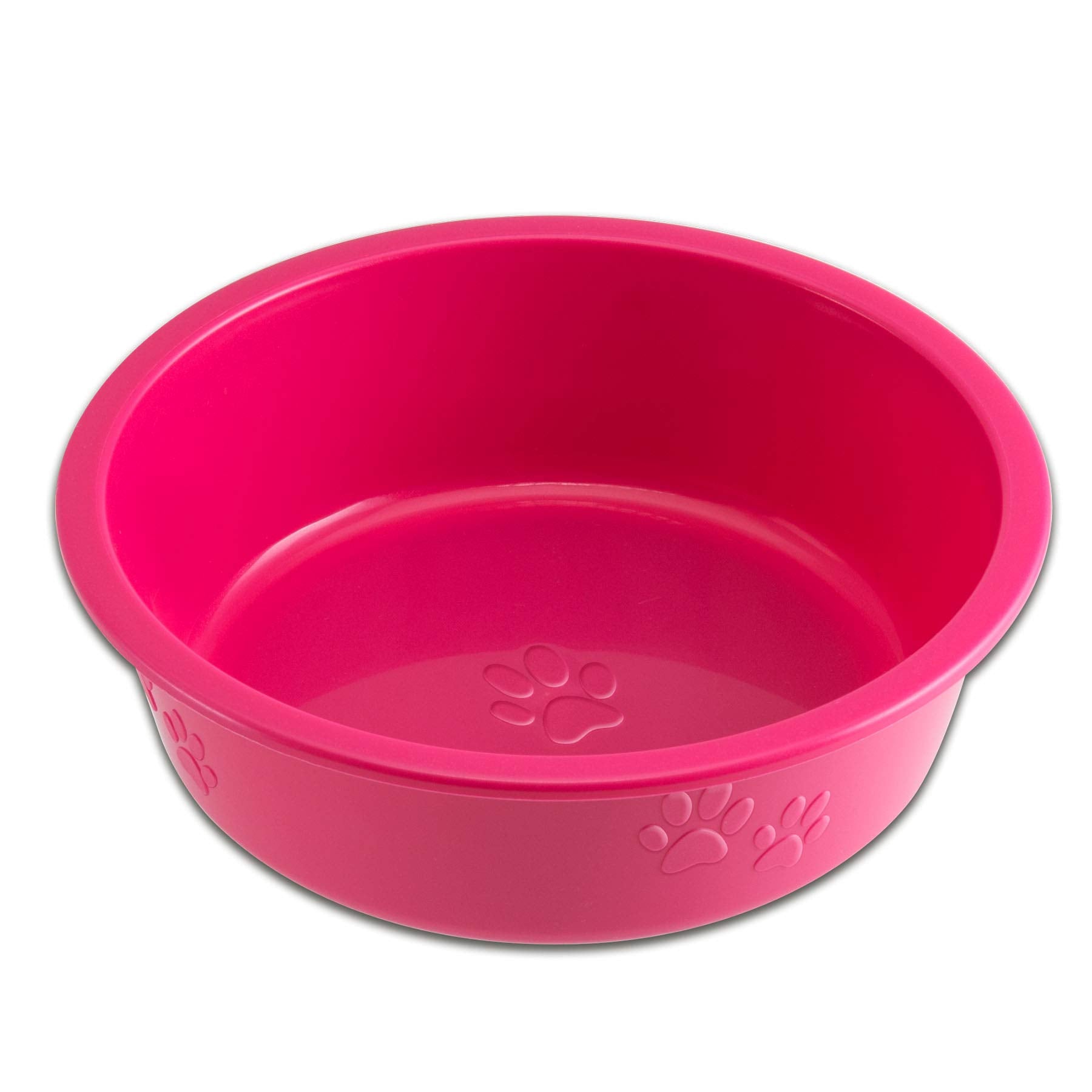 Loving Pets Dolce Luminoso Non-Slip Plastic Cat and Dog Bowl Pink Large