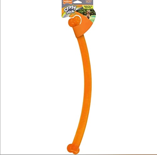 Nylabone Power Play Crazy Stick Flexible Fling Tug and Fetch Floating Interactive Dog Toy
