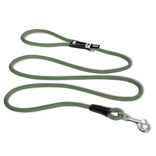 Curli Stretch Comfort Dog Leash - Large - 72 Inch Moss Green