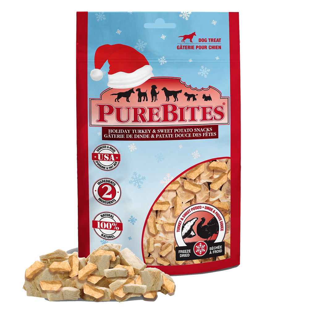 Purebites Single Ingredient Holiday Turkey and Sweet Potato Freeze-Dried Dog Treats - 2.5 Oz Default Title