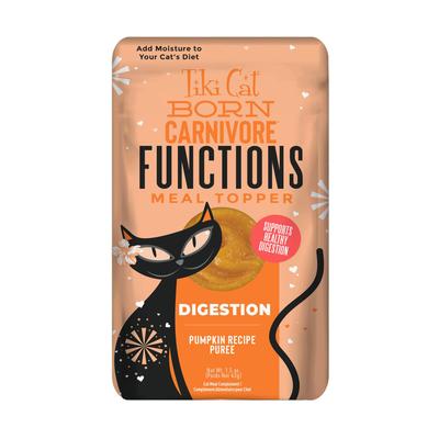 Tiki Cat Born Carnivore Functions Digestion Pumpkin and Wheatgrass Puree Wet Cat Food Topper Pouch - 1.5 Oz - Case of 12 Default Title