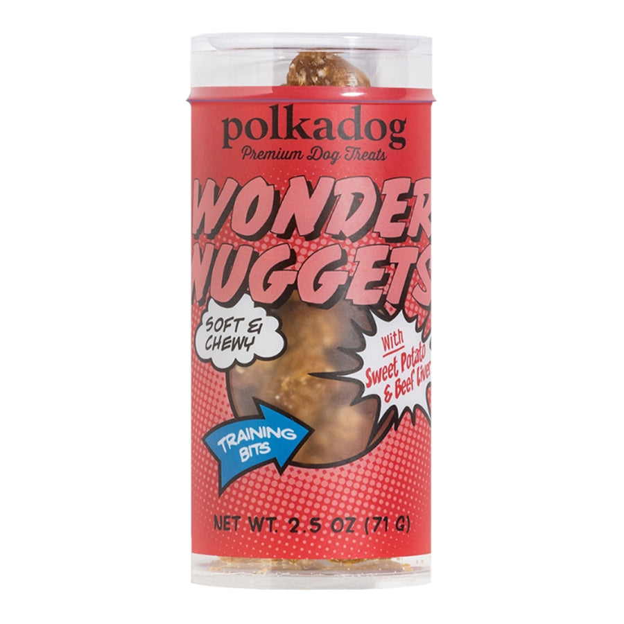Polka Dog Bakery Wonder Nuggets Beef and Sweet Potato Training Soft and Chewy Treats - 2.5 Oz