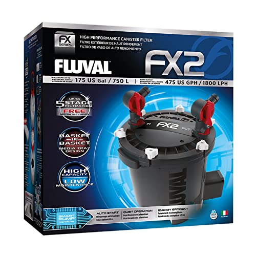 Fluval FX2 High-Performance External Aquarium Canister Filter - Up to 175 Gallons Default Title