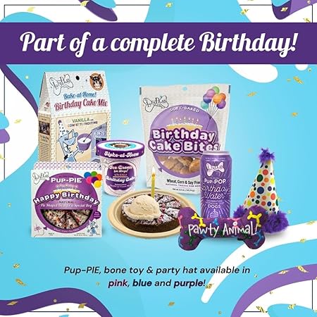 Lazy Dog Pup-Pop Birthday Water Vanilla Cake Flavored Dog Water - 15.5 Oz - 4 Pack