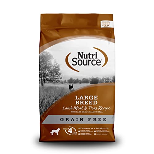 Nutrisource Grain-Free Lamb and Salmon Meal with Peas Recipe Large-Breed Dry Dog Food - 26 Lbs