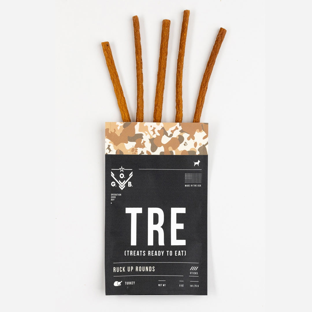 Operation Good Boy Ruck Up Rounds Natural Farm-Raised Turkey Sticks Training Jerky Dog Treats - 5 Oz Default Title