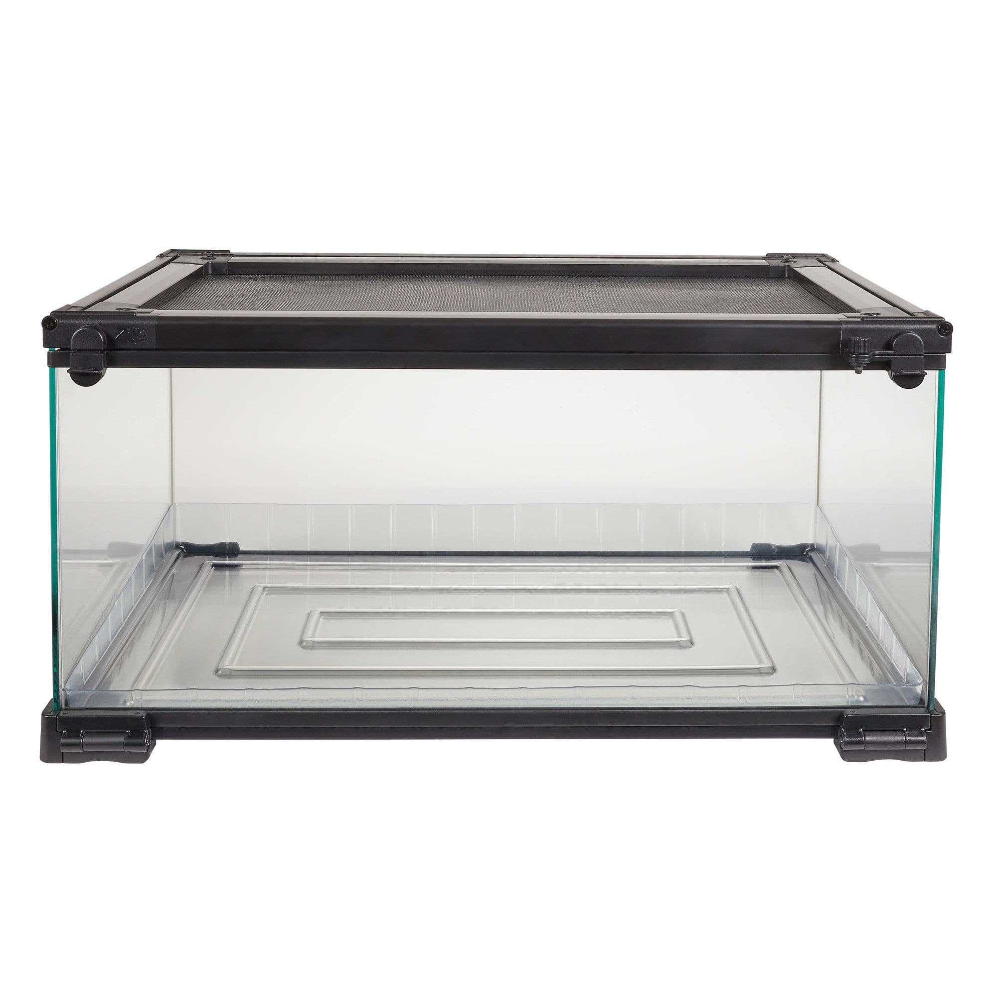Zilla QuickBuild EZ Clean Glass Terrarium Habitat with Bedding Tray 10 Gallon - L:20 X W:12 X H:10 In
