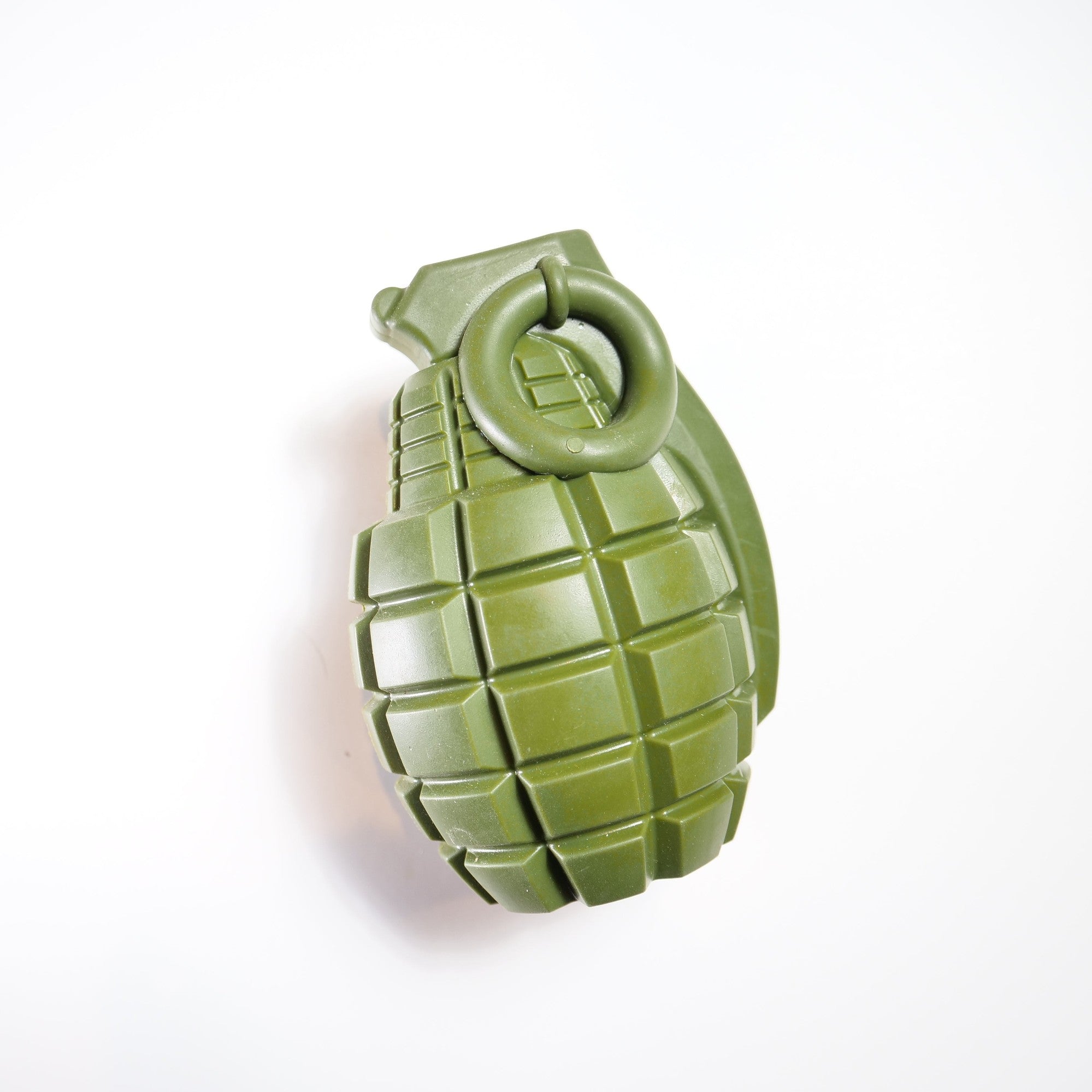 Operation Good Boy Durable Grenade Military-Inspired Treat Dispensing Fetch and Chew Dog Toy - Green