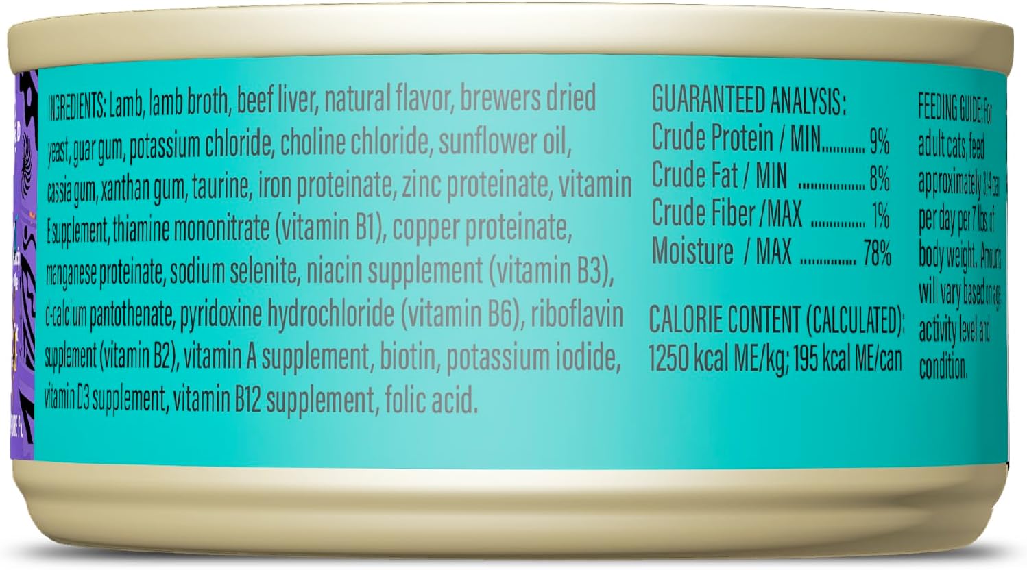 Tiki Cat After Dark Soft Pate Grain-Free Lamb and Beef Liver Adult Canned Cat Food