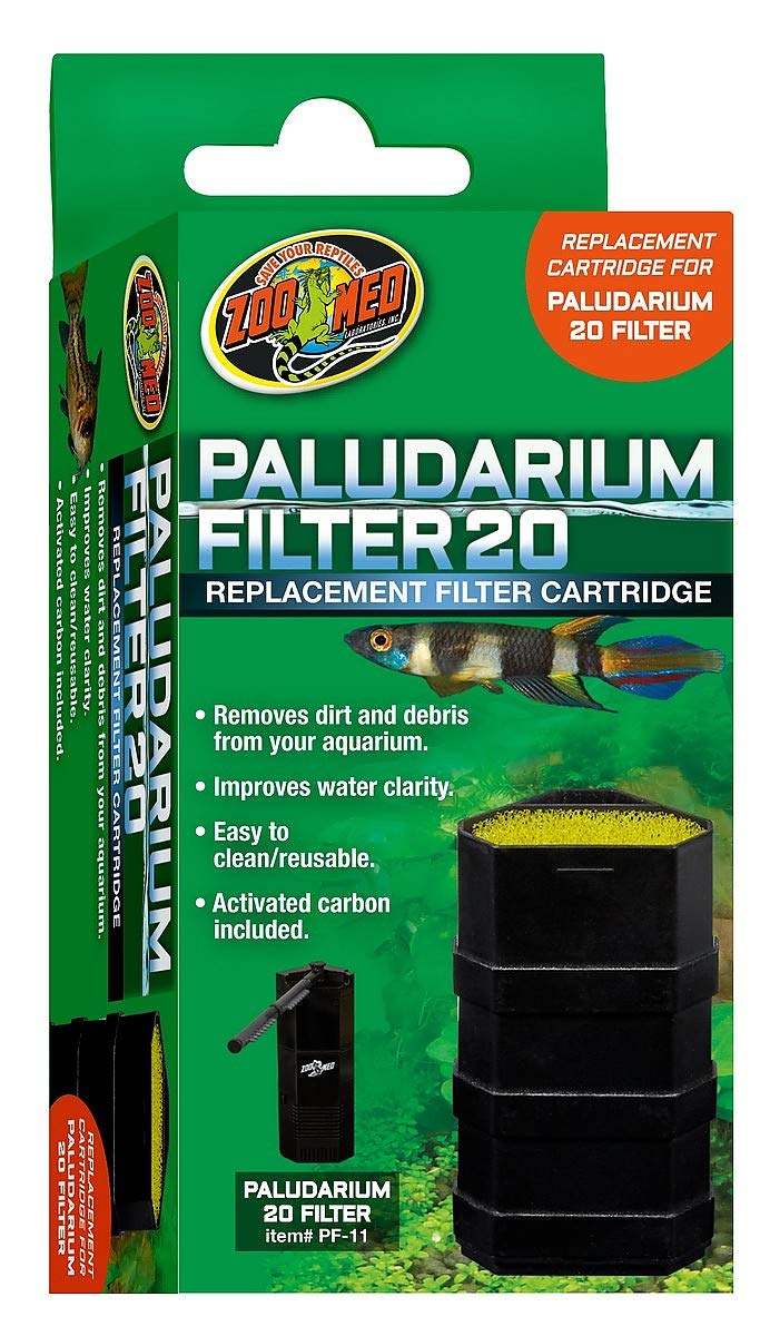 Zoo Med Laboratories Replacement Aquarium and Terrarium Filter Cartridge for Paludarium 20 Filter  