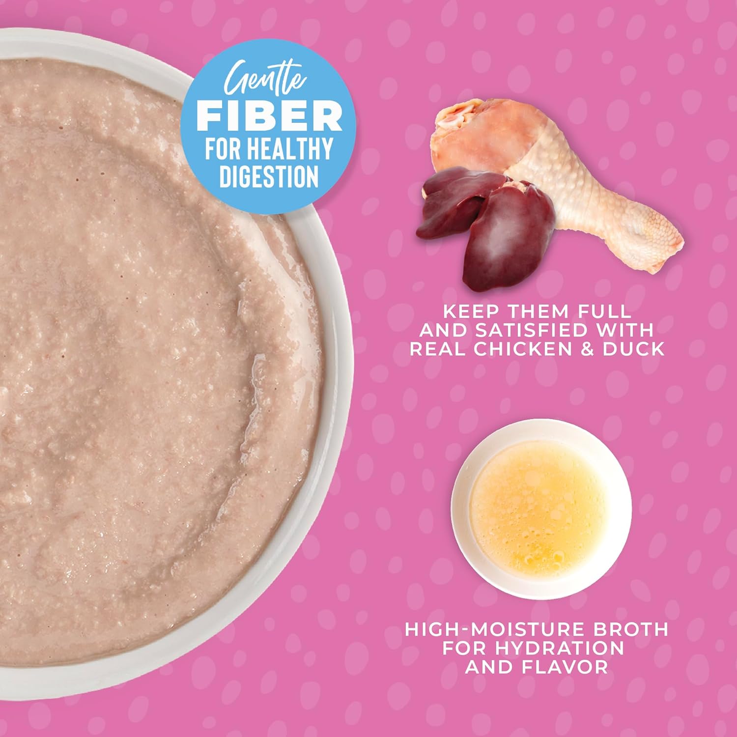 Tiki Cat Baby Mousse Grain-Free Chicken Duck and Duck Liver in Broth Kitten Wet Cat Food Pouch - 2.4 Oz - Case of 12