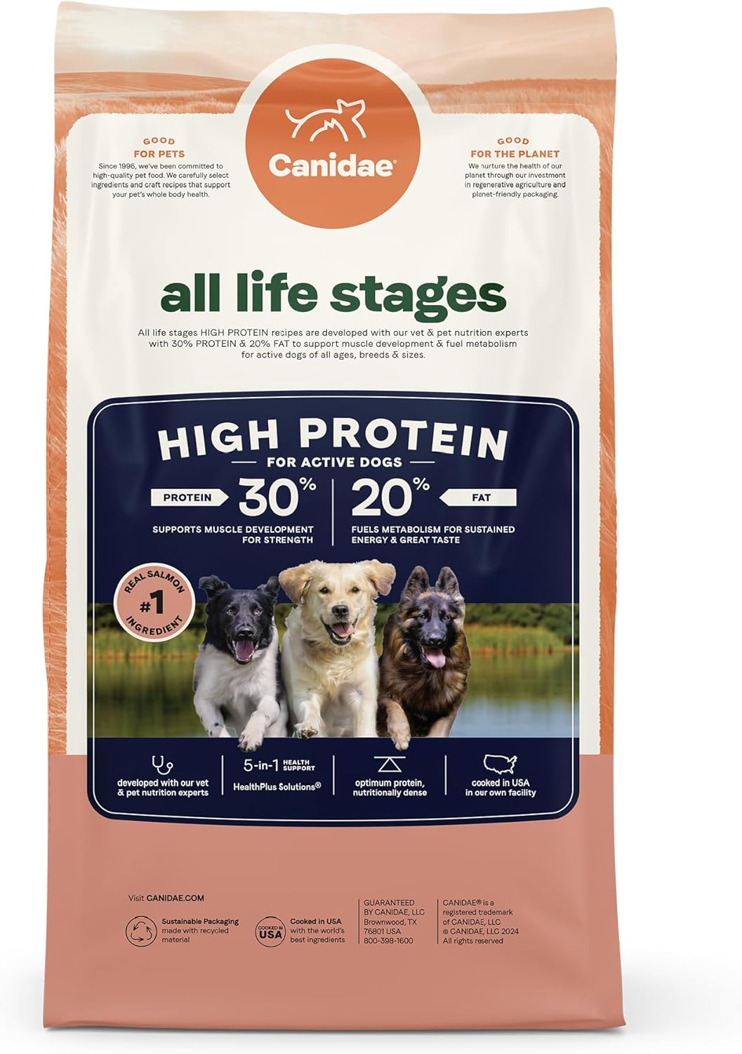 Canidae All Life Stages High-Protein Salmon and Ancient Grains Dry Dog Food - 27 Lbs
