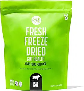 Get Joy Gut Health Beef Recipe All-Life-Stages Freeze-Dried Raw Dog Food 2 Pounds