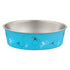 Loving Pets Bella Stainless Steel Cat and Dog Bowl Turquiose Large