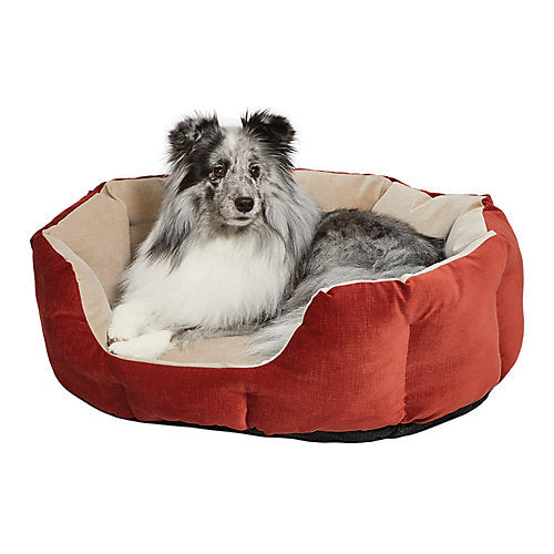 Midwest Homes Quite Time Deluxe Rounded Nesting Dog Bed Russet/Tan Small