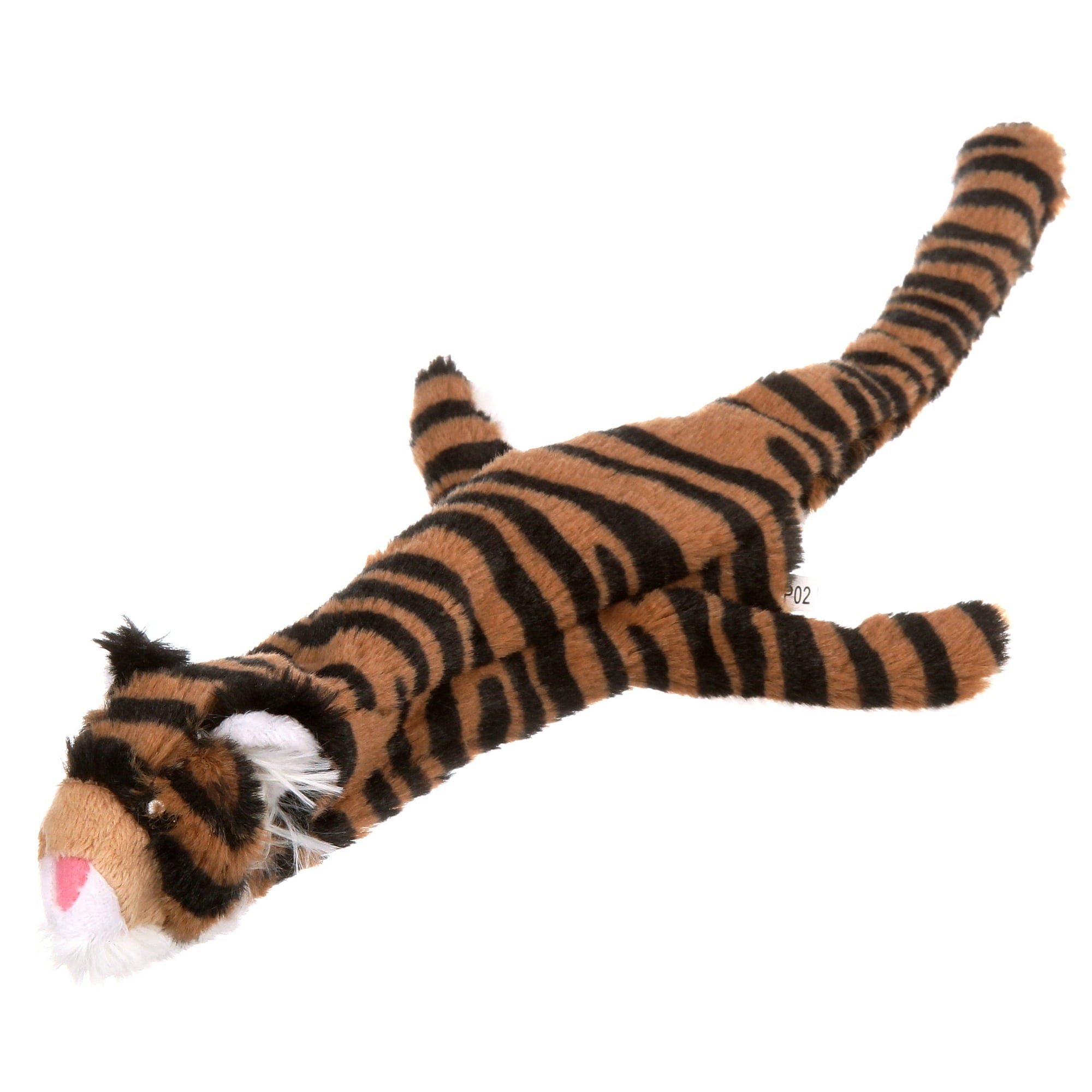 Ethical SPOT Skinneeez Stuffing-Free Jungle Cat Squeak and Soft Dog Toy - Small - 14 Inch