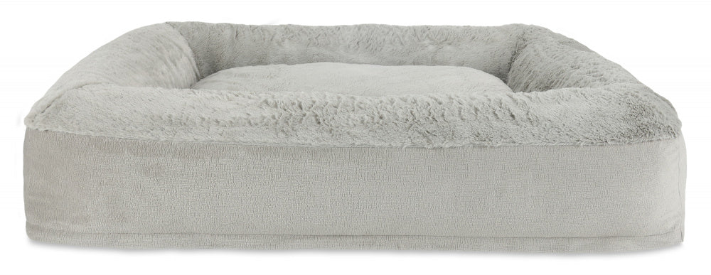 Arlee Harper Rectangle Slumber Dog Bed Tan Small - L:36 X W:28 X H:8