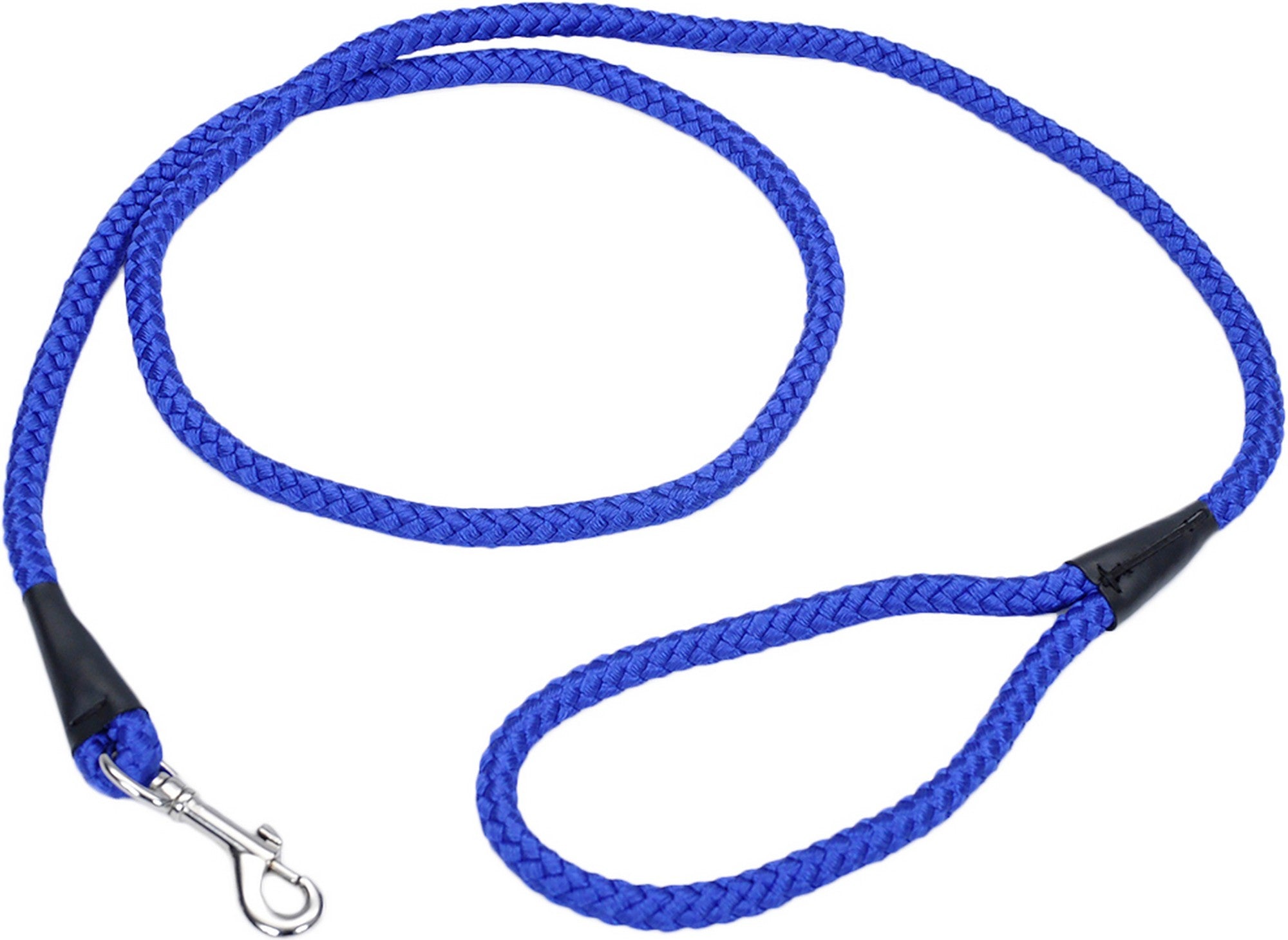 Coastal Tangle-Free Cord Rope Braided Nylon Dog Leash - L:72 X W:1 Inch Blue
