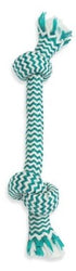 Mammoth Pet Products 2-Knotted Bone Extra Fresh Dental Floss Mint Scent Rope Tug Dog Toy Medium - 12 Inch