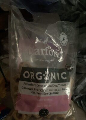 Darford Organic Premium Oven-Baked Circles Turkey Crunchy Dog Treats 1 Lb - 6 Pack