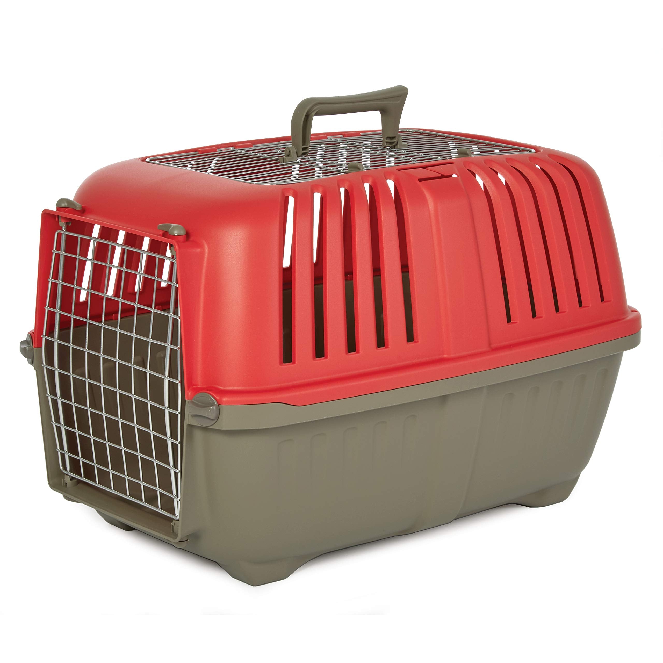 Midwest Spree Top Loading Double Door Travel Dog Kennel Carrier - Red - 24