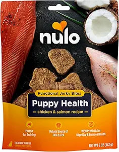 Nulo Functional Jerky Bites Chicken and Salmon Puppy Health Jerky Dog Treats - 5 Oz Default Title