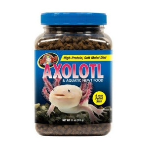 Zoo Med Laboratories Axolotl and Aquatic Newt High-Protein Soft and Moist Freshwater Food - 11 Oz