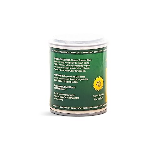 Fluker's Gourmet Style Canned Mixed Insects for Large Reptiles - 2.75 Oz