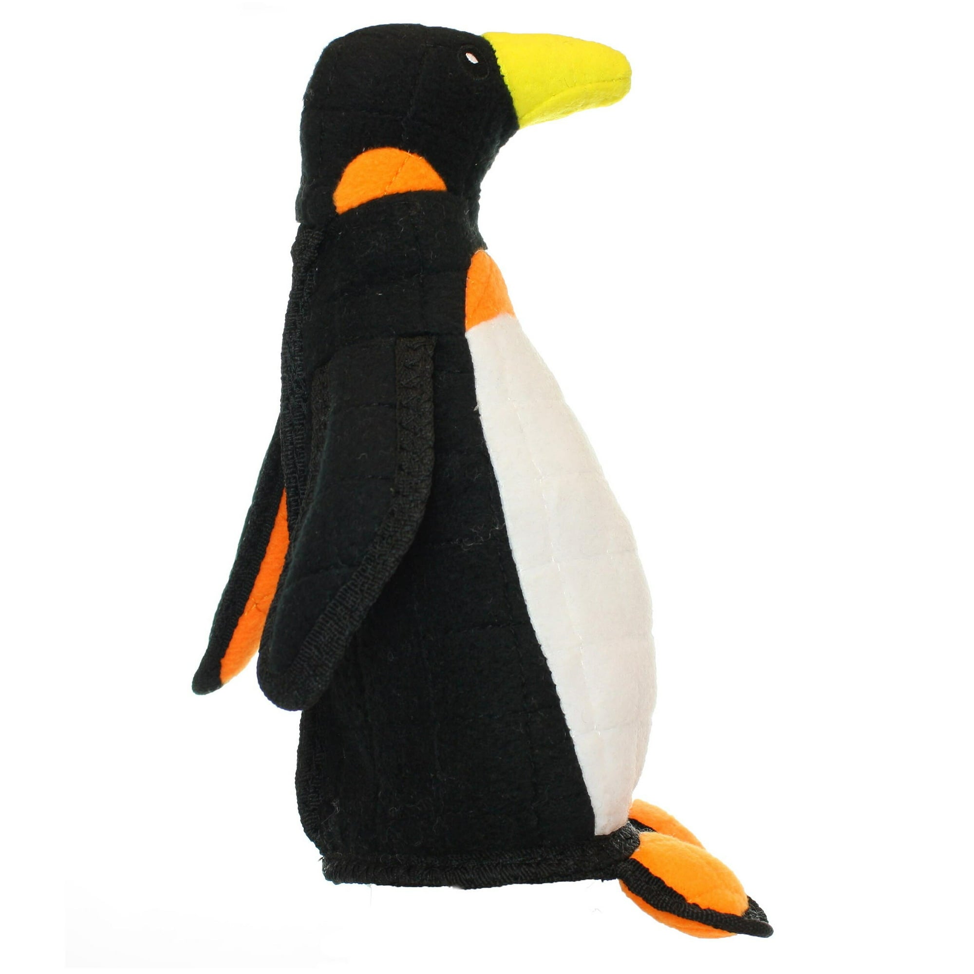 Tuffy Zoo Penguin Reinforced Durable Squeak and Floating Plush Dog Toy