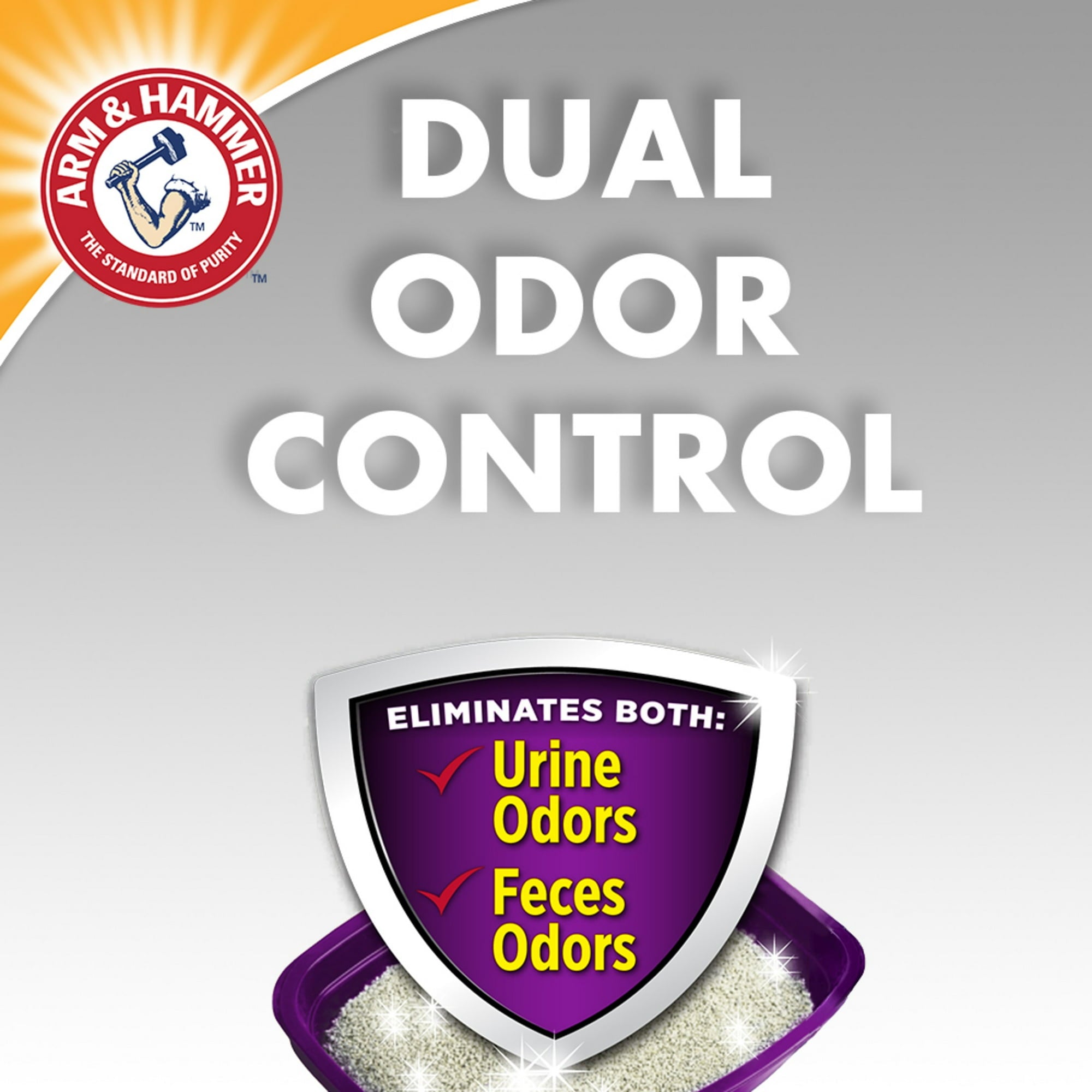 Arm & Hammer Double Duty Advanced Dual-Odor Control Clay Clumping Cat Litter - 40 Lbs