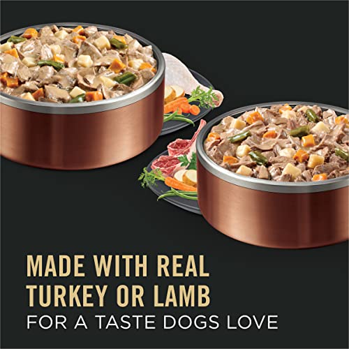 Purina Pro Plan Complete Essentials Lamb and Turkey with Vegetables Adult Canned Dog Food - Variety Pack - 13 Oz - Case of 12