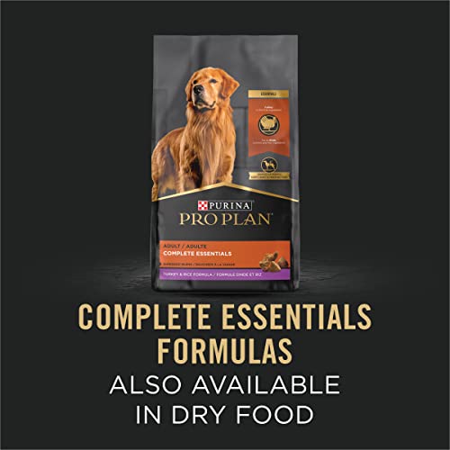 Purina Pro Plan Complete Essentials Lamb and Turkey with Vegetables Adult Canned Dog Food - Variety Pack - 13 Oz - Case of 12