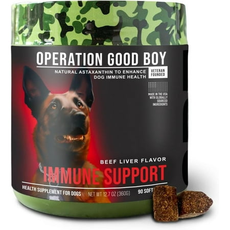 Operation Good Boy Natural Immune Support Beef Liver Soft Chew Dog Supplements - 90 Count Default Title