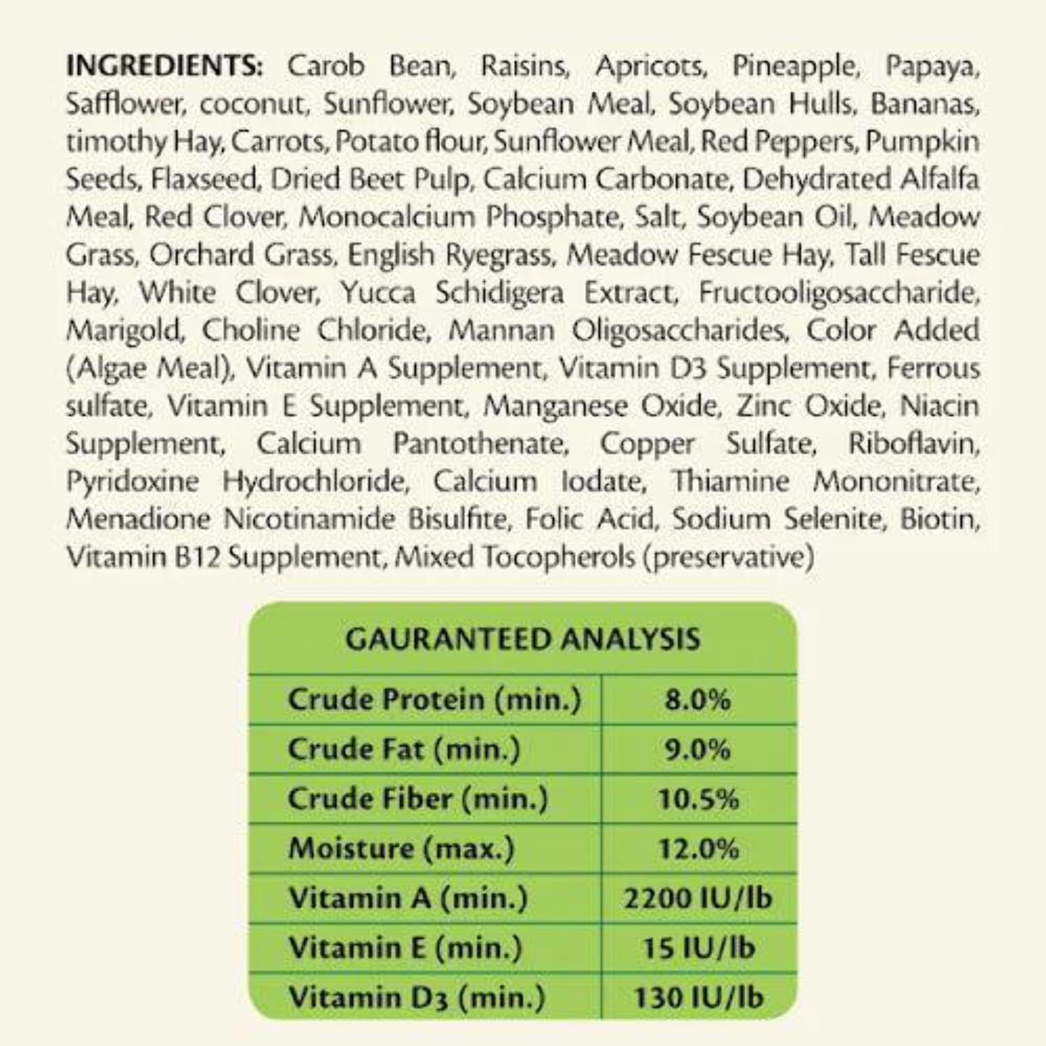 Versele-Laga Nature Tropical Medley Fruits Snack Mix Small Animal Treats - 3 Oz