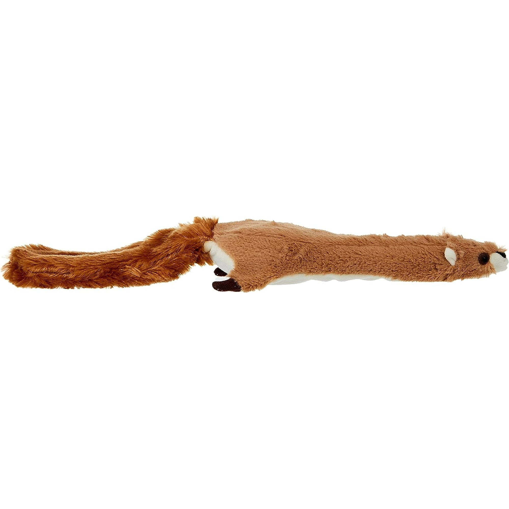 Ethical SPOT Skinneeez Stuffing-Free Squirrel Squeak and Soft Dog Toy - 15 Inch