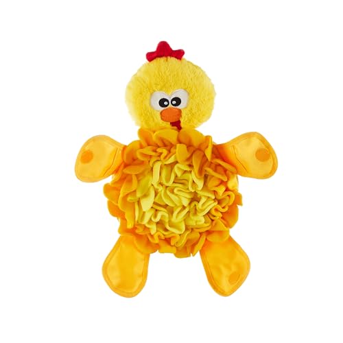 Outward Hound Nina Ottosson Snuffle Palz Chicken Treat-Hiding Squeak and Plush Nylon Dog Toy - Large