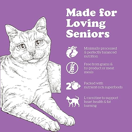 Petcurean Now Fresh Grain-Free Turkey Salmon and Duck Senior Cat Dry Cat Food - 3 Lbs