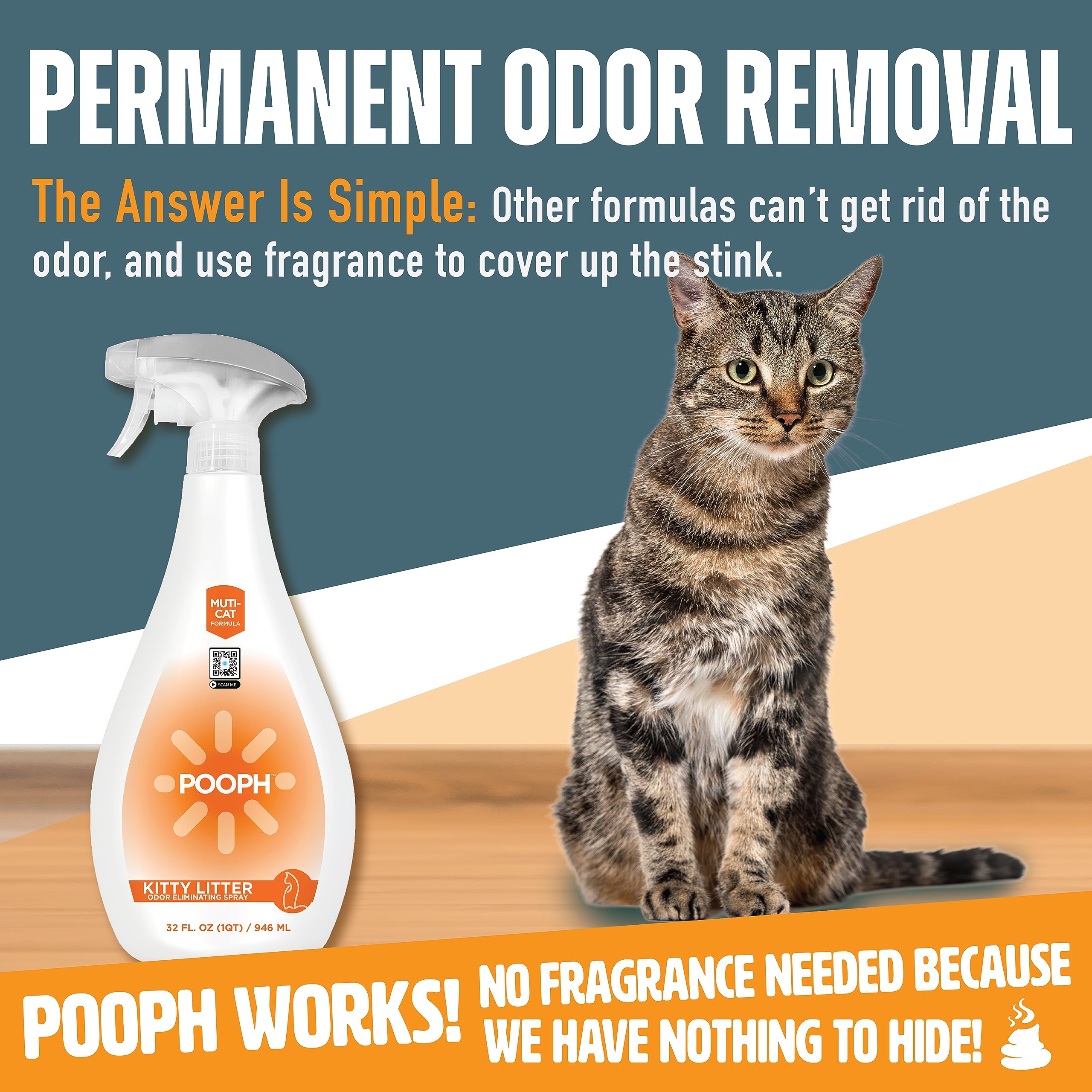 Pooph Skunk Odor Eliminator Spray for Small Animals - 20 Oz  