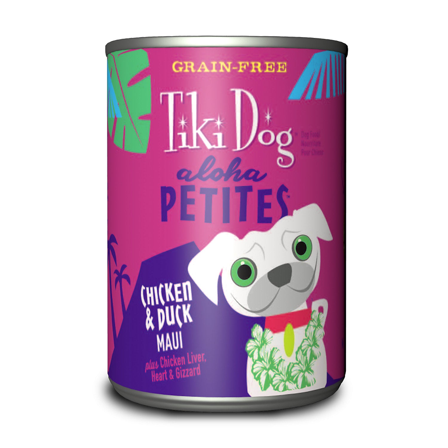 Tiki Dog Aloha Petites Maui Grain-Free Chicken and Duck Small-Breed Canned Dog Food - 9 Oz - Case of 8 Default Title